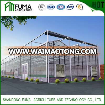 FM Mulit-span Solid and Easy Install Polycarbonate Sheet Greenhouse