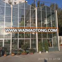 agricultural plant equiped with hydroponic system glass/pc coveredl smart greenhouse