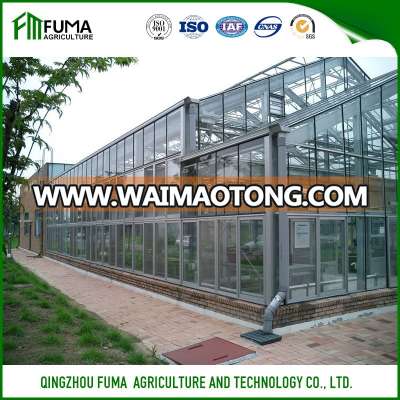 FM Multi-span Non Welding Hydroponic Glass Greenhouse